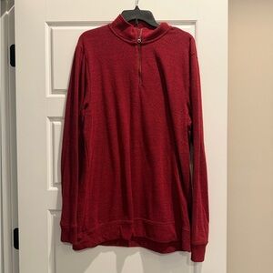 Old Navy Men's Zip-Up Sweater in Rich Red